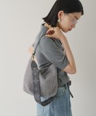 【ラシット/russet】のモノグラムテープ カゴシンプルショルダーバッグ グレー|ID: prp329100004533301 ipo3291000000032640404
