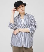 【カレンソロジー/Curensology】のRC ビッグシャツ ネイビーストライプ88|ID: prp329100004533314 ipo3291000000032041810