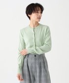 【アフタヌーンティー リビング/Afternoon Tea LIVING】の100回洗えるベーシックカーディガン ライトグリーン|ID: prp329100004533327 ipo3291000000032041860