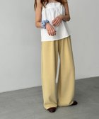 【キャナルジーン/CANAL JEAN】のEl mar ワイドレッグスウェットパンツ 人気、トレンドファッション・服の通販 founy(ファニー) ファッション Fashion レディースファッション WOMEN パンツ Pants コンパクト Compact ポケット Pocket リラックス Relax ワイド Wide thumbnail イエロー|ID: prp329100004533329 ipo3291000000032041867