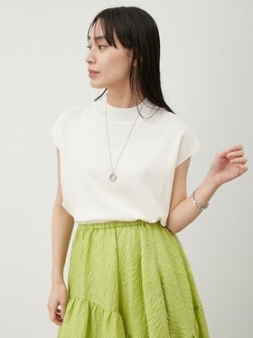 【ミラオーウェン/Mila Owen】の【UV加工】【ウォッシャブル】ハイネックブラウジングニットプルオーバー 人気、トレンドファッション・服の通販 founy(ファニー) ファッション Fashion レディースファッション WOMEN トップス・カットソー Tops/Tshirt ニット Knit Tops プルオーバー Pullover ウォッシャブル Washable 抗菌 Antibacterial シンプル Simple スリーブ Sleeve ハイネック High Neck フレンチ French 夏 Summer エレガント 上品 Elegant |ID:prp329100004533369