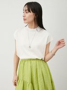 【ミラオーウェン/Mila Owen】の【UV加工】【ウォッシャブル】ハイネックブラウジングニットプルオーバー 人気、トレンドファッション・服の通販 founy(ファニー) ファッション Fashion レディースファッション WOMEN トップス・カットソー Tops/Tshirt ニット Knit Tops プルオーバー Pullover ウォッシャブル Washable 抗菌 Antibacterial シンプル Simple スリーブ Sleeve ハイネック High Neck フレンチ French 夏 Summer エレガント 上品 Elegant thumbnail WHT[001]|ID: prp329100004533369 ipo3291000000032318894