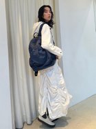 【エミ/emmi】のeco 撥水レザーパイピングギャザーボディーバックパック NVY[089]|ID: prp329100004533370 ipo3291000000032591647