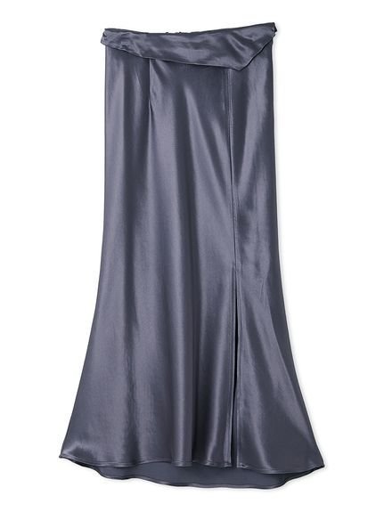 【フレイ アイディー/FRAY I.D】のスリットサテンナロースカート インテリア・キッズ・メンズ・レディースファッション・服の通販 founy(ファニー) 　雑誌掲載アイテム　Magazine Items　ファッション雑誌　Fashion Magazines　ビジンヒャッカ　美人百花　ファッション　Fashion　レディースファッション　WOMEN　スカート　Skirt　エレガント 上品　Elegant　3月号　March Issue　サテン　Satin　スニーカー　Sneakers　スマート　Smart　スリット　Slit　雑誌　Magazine　ビンテージ　Vintage　フロント　Front　ブライト　Bright　NVY[089]|ID: prp329100004533380 ipo3291000000032042095