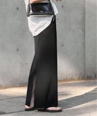 【ジャーナルスタンダード/JOURNAL STANDARD】の《WEB限定追加 2》ハリヌキテレコロングスカート ブラック|ID: prp329100004533395 ipo3291000000032042150