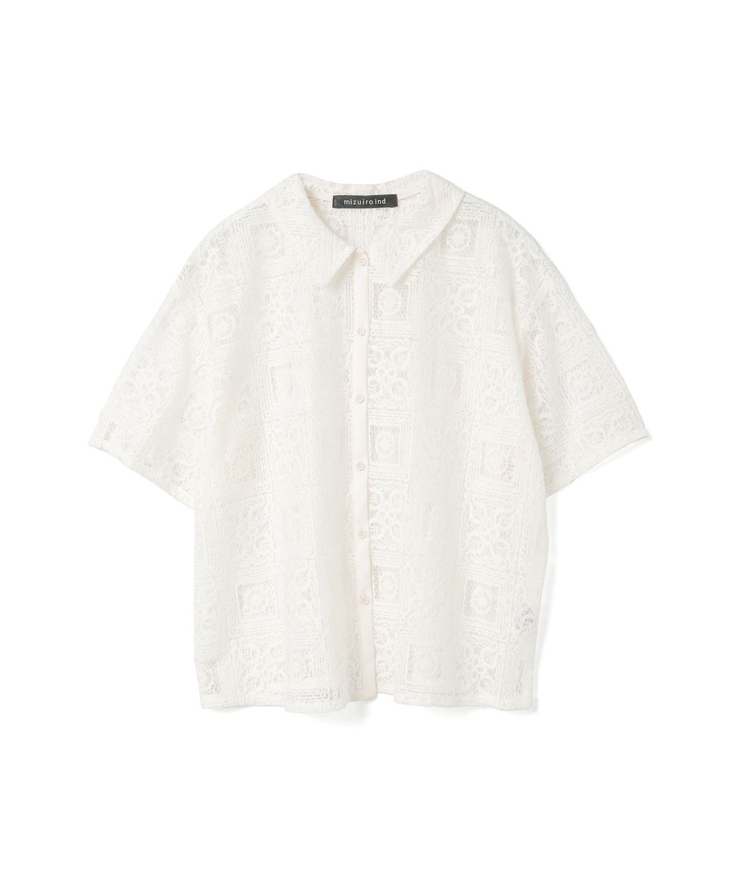 【マーコート/MARcourt】のmizuiro ind タイルレースシャツ インテリア・キッズ・メンズ・レディースファッション・服の通販 founy(ファニー) 　ファッション　Fashion　レディースファッション　WOMEN　トップス・カットソー　Tops/Tshirt　シャツ/ブラウス　Shirts/Blouses　インナー　Inner　ベーシック　Basic　ポケット　Pocket　レギュラー　Regular　レース　Race　エレガント 上品　Elegant　アイボリー|ID: prp329100004533405 ipo3291000000032042190