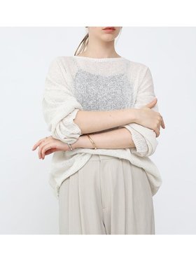 【ラシュッド/LASUD】の和紙ニットプルオーバー 人気、トレンドファッション・服の通販 founy(ファニー) ファッション Fashion レディースファッション WOMEN トップス・カットソー Tops/Tshirt ニット Knit Tops プルオーバー Pullover 吸水 Water Absorption シンプル Simple ベーシック Basic ルーズ Loose エレガント 上品 Elegant |ID:prp329100004533414