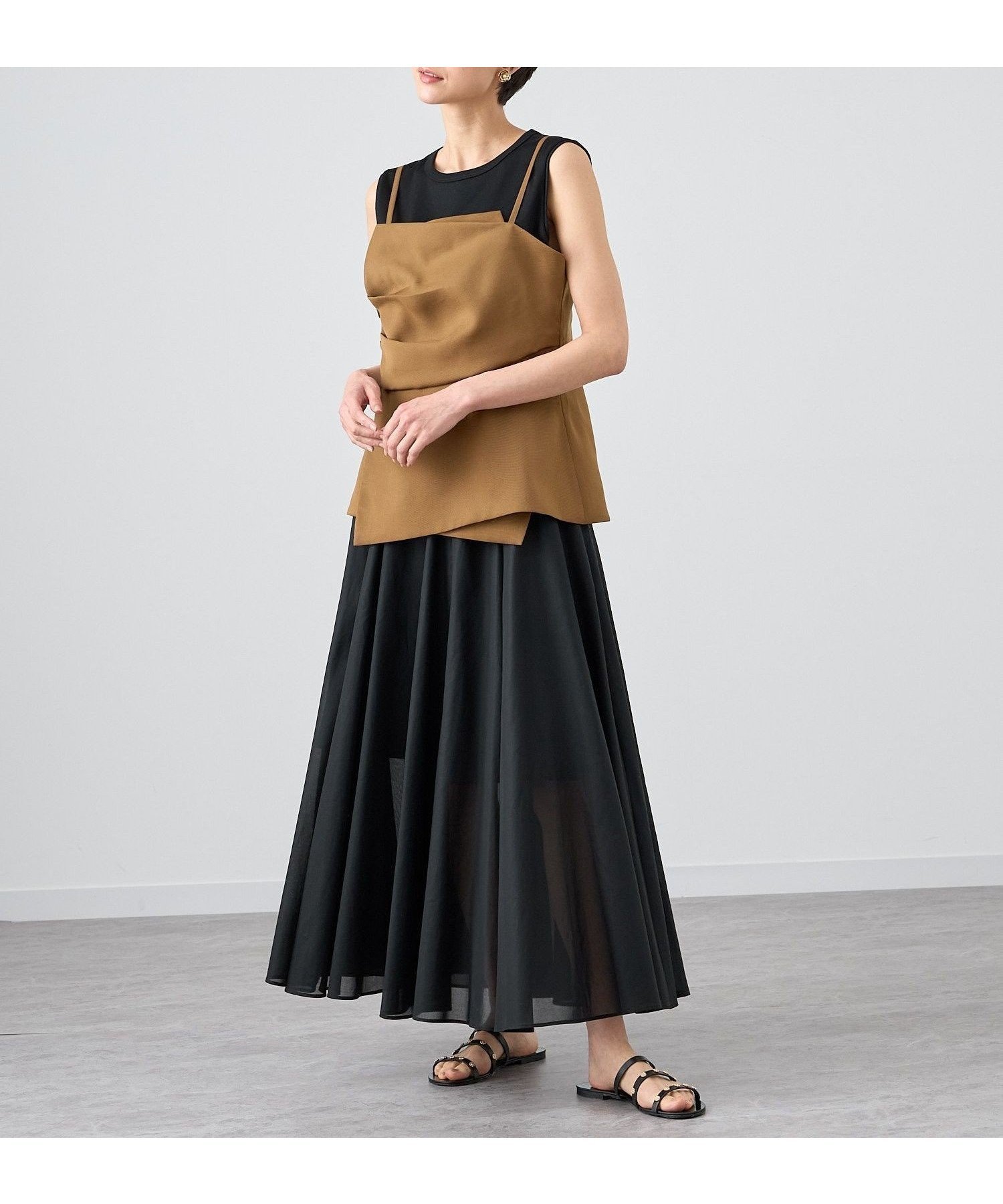 【アナイ/ANAYI】のチンツオーガンジーサーキュラー スカート インテリア・キッズ・メンズ・レディースファッション・服の通販 founy(ファニー) 　ファッション　Fashion　レディースファッション　WOMEN　スカート　Skirt　ショート　Short　スマート　Smart　ポケット　Pocket　S/S・春夏　Ss・Spring/Summer　再入荷　Restock/Back In Stock/Re Arrival　夏　Summer　旅行　Travel　エレガント 上品　Elegant　black|ID: prp329100004533420 ipo3291000000032042261