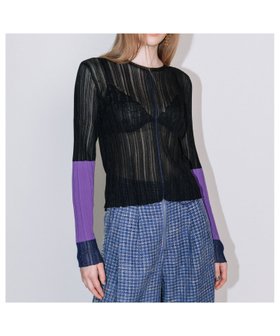 【アウラアイラ/AULA AILA】のSHHER RIB KNIT 人気、トレンドファッション・服の通販 founy(ファニー) ファッション Fashion レディースファッション WOMEN トップス・カットソー Tops/Tshirt ニット Knit Tops インナー Inner キャミ Cami シアー Sheer トレンド Trend ブロック Block ランダム Random レーシー Lacey 半袖 Short Sleeve |ID:prp329100004533425