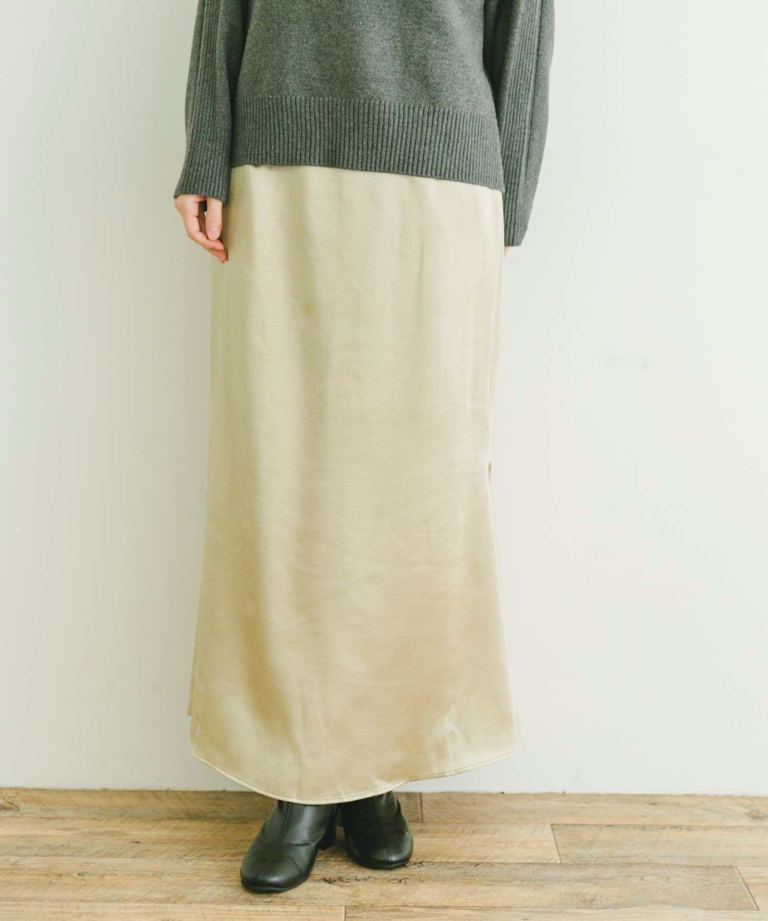 【その他のブランド/Other】のサテンマーメイドスカート インテリア・キッズ・メンズ・レディースファッション・服の通販 founy(ファニー) 　ファッション　Fashion　レディースファッション　Ladies' Fashion Online　スカート　Skirt　2025年　2025　2025春夏・S/S　Ss,Spring/Summer,2025　イレギュラー　Irregular　サテン　Satin　シューズ　Shoes　ベーシック　Basic　マーメイド　Mermaid　ロング　Long　エレガント 上品　Elegant　夏　Summer　S/S・春夏　Ss・Spring/Summer　BEG|ID: prp329100004533426 ipo3291000000032638093