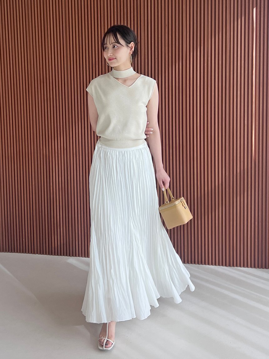 【スナイデル/SNIDEL】のプリーツフレアスカート 人気、トレンドファッション・服の通販 founy(ファニー) 　ファッション　Fashion　レディースファッション　Fashion for Women　スカート　Skirts　Aライン・フレアスカート　A-Line & Flared Skirts　おすすめ　Recommended / Our Picks　ギンガム　Gingham, Gingham Fabric　クラシカル　Classical, Vintage-Inspired　サンダル　Sandals, Summer Shoes　シアー　Sheer, See-Through　ストレート　Straight, Straight Cut　スニーカー　Sneakers, Trainers　チェック　Check, Plaid, Tartan　フェミニン　Feminine, Girly　フレア　Flare, Flared　プリーツ　Pleats, Pleated　ランダム　Random, Irregular　レース　Lace, Lace Fabric　エレガント 上品　Elegant　夏　Summer　春　Spring　S/S・春夏　SS, Spring/Summer, Warm Season　楽ちん　Easy Fit, Comfortable　 other-1|ID: prp329100004533435 ipo3291000000032612145