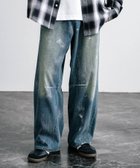 【ロッキーモンロー/Rocky Monroe】の銀箔プリント ワイドカーブデニムパンツ 人気、トレンドファッション・服の通販 founy(ファニー) ファッション Fashion レディースファッション WOMEN パンツ Pants デニムパンツ Denim Pants シンプル Simple デニム Denim トレンド Trend プリント Print ワンポイント One Point thumbnail 87.ライトインディゴ|ID: prp329100004533448 ipo3291000000032042360