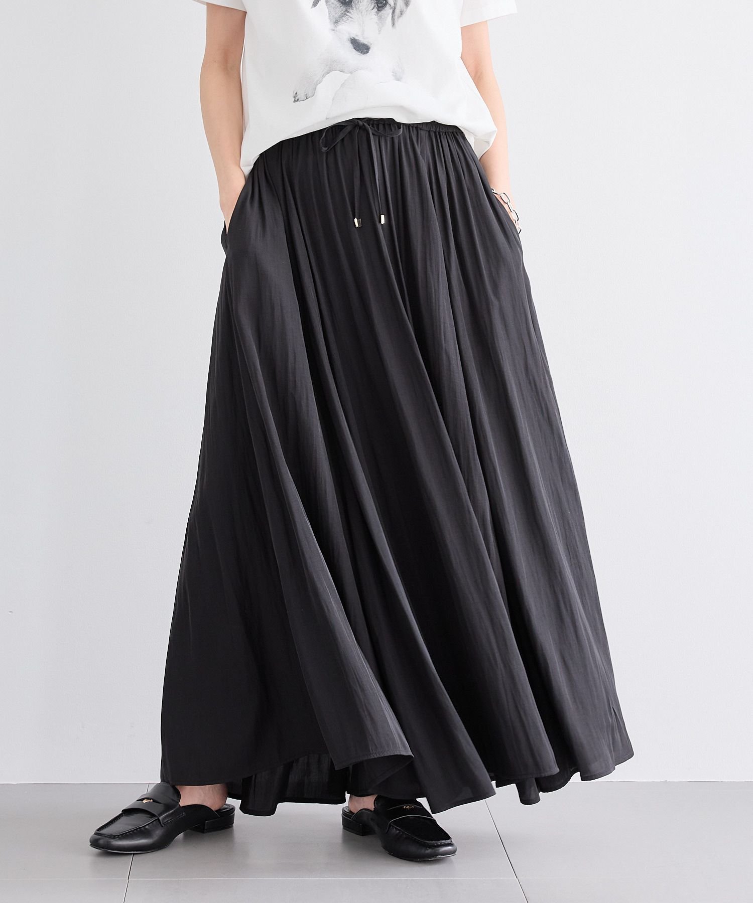 【バンヤードストーム/BARNYARDSTORM】のギャザーロングスカート 人気、トレンドファッション・服の通販 founy(ファニー) 　ファッション　Fashion　レディースファッション　WOMEN　スカート　Skirt　ロングスカート　Long Skirt　ギャザー　Gather　サマー　Summer　フェミニン　Feminine　マキシ　Maxi　ロング　Long　エレガント 上品　Elegant　 other-1|ID: prp329100004533484 ipo3291000000032042504