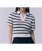 【エイミーイストワール/eimy istoire】の透かしニットポロ 人気、トレンドファッション・服の通販 founy(ファニー) ファッション Fashion レディースファッション Ladies' Fashion Online トップス・カットソー Tops/Tshirt ニット Knit Tops カーゴパンツ Cargo Pants コンパクト Compact 今季 This Season スキッパー Skipper ストレッチ Stretch 透かし Watermark デニム Denim プリーツ Pleats ボトム Bottom ボーダー Border ポロシャツ Polo Shirt 夏 Summer thumbnail MIX WHITE|ID: prp329100004533487 ipo3291000000032532056
