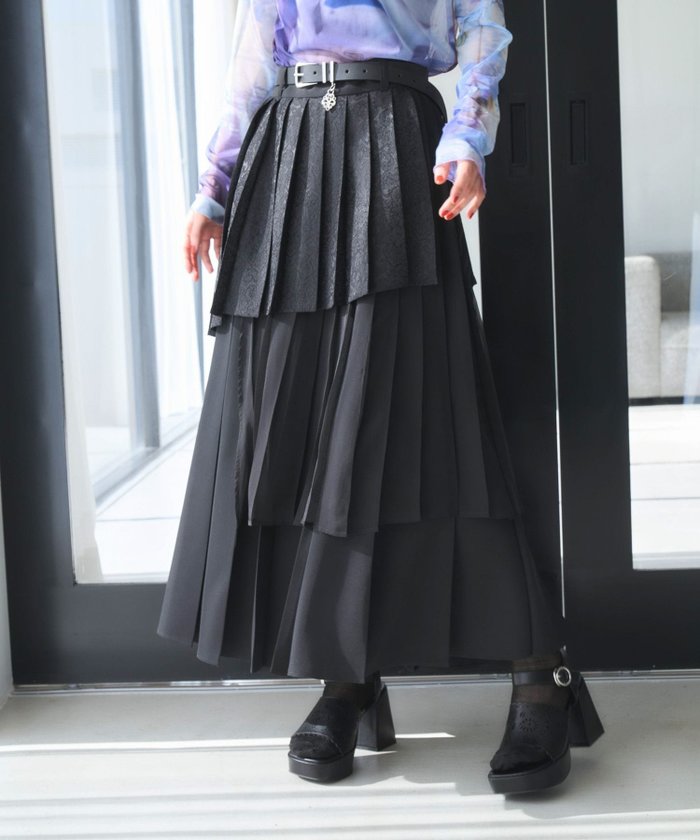 【ハレ/HARE】のアシメミックスプリーツスカート インテリア・キッズ・メンズ・レディースファッション・服の通販 founy(ファニー) https://founy.com/ ファッション Fashion レディースファッション WOMEN スカート Skirt プリーツスカート Pleated Skirts おすすめ Recommend アシンメトリー Asymmetry シアー Sheer ジャケット Jacket ダウン Down デニム Denim フレア Flare ブルゾン Blouson プリーツ Pleats エレガント 上品 Elegant |ID: prp329100004533497 ipo3291000000032042559