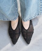【ル タロン/Le Talon】のシアーギャザースリングバック ブラック C|ID: prp329100004533498 ipo3291000000032042565