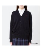 【イーストボーイ/EASTBOY】のカーディガン 綿 12G ニット 制服 高校生 スクール ネイビー×レッド|ID: prp329100004533500 ipo3291000000032042572