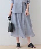 【インディヴィ/INDIVI】の【洗える/エアリー素材】巻き風ロングスカート ネイビー|ID: prp329100004533503 ipo3291000000032042587