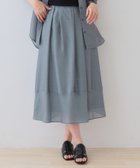【インディヴィ/INDIVI】の【洗える/エアリー素材】巻き風ロングスカート ブルーグリーン|ID: prp329100004533503 ipo3291000000032042590