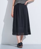 【インディヴィ/INDIVI】の新色登場!【洗える/エアリー素材】巻き風ロングスカート ブラック|ID: prp329100004533503 ipo3291000000032698073