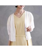 【ミッシェルクラン/MICHEL KLEIN】のシアーラメVネックカーディガン 人気、トレンドファッション・服の通販 founy(ファニー) ファッション Fashion レディースファッション WOMEN トップス・カットソー Tops/Tshirt カーディガン Cardigans Vネック V-Neck おすすめ Recommend カーディガン Cardigan クロップド Cropped コンパクト Compact シアー Sheer ボレロ Bolero ポケット Pocket 夏 Summer 洗える Washable 羽織 Haori thumbnail ホワイト|ID: prp329100004533511 ipo3291000000032042618