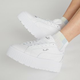 【プーマ/PUMA】のウィメンズ カルメン 2 レザー スニーカー 人気、トレンドファッション・服の通販 founy(ファニー) ファッション Fashion レディースファッション Fashion for Women インソール Shoe Insole コーティング Coating, Coated Finish スニーカー Sneakers, Trainers 厚底 Platform Shoes |ID:prp329100004533512