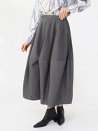 【ラシュッド/LASUD】のタフタコクーンスカート チャコールグレー|ID: prp329100004533522 ipo3291000000032663870