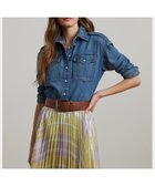 【ラルフローレン/RALPH LAUREN】のリラックス フィット デニム シャツ 400ブルー|ID: prp329100004533531 ipo3291000000032652416