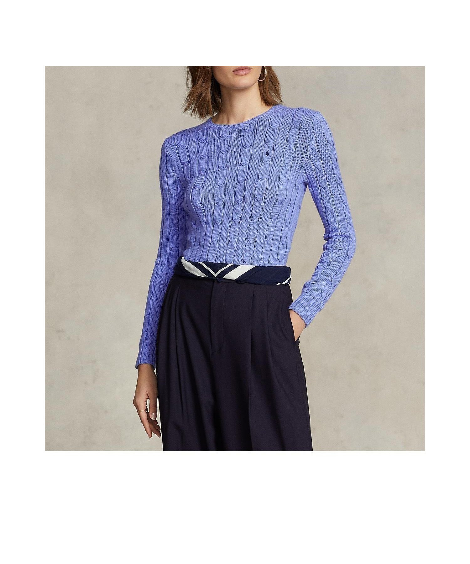 【ラルフローレン/RALPH LAUREN】のケーブルニット コットン クルーネック セーター 人気、トレンドファッション・服の通販 founy(ファニー) 　ファッション　Fashion　レディースファッション　WOMEN　トップス・カットソー　Tops/Tshirt　ニット　Knit Tops　カフス　Cuffs　スリム　Slim　セーター　Sweater　フィット　Fit　リブニット　Rib Knit　定番　Standard　長袖　Long Sleeve　 other-1|ID: prp329100004533543 ipo3291000000032212164