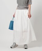 【ビューティ&ユース ユナイテッドアローズ/BEAUTY&YOUTH / UNITED ARROWS】のギャザーフレア ロングスカート WHITE|ID: prp329100004533560 ipo3291000000032738254