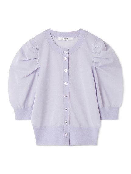 【スナイデル/SNIDEL】のスパークルシアーカーディガン インテリア・キッズ・メンズ・レディースファッション・服の通販 founy(ファニー) 　ファッション　Fashion　レディースファッション　WOMEN　トップス・カットソー　Tops/Tshirt　カーディガン　Cardigans　イエロー　Yellow　ウェーブ　Wave　エレガント 上品　Elegant　春　Spring　カーディガン　Cardigan　パープル　Purple　S/S・春夏　Ss・Spring/Summer　おすすめ　Recommend　夏　Summer　PPL[077]|ID: prp329100004533589 ipo3291000000032218050