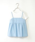 【イッカ/ikka / KIDS】の【WEB限定カラーあり】フクレジャガードキャミドッキングプルオーバー(120~160cm) 人気、トレンドファッション・服の通販 founy(ファニー) ファッション Fashion キッズファッション KIDS トップス・カットソー Tops/Tees/Kids カットソー Cut And Sew キャミソール Camisole コンビ Combination トレンド Trend ドッキング Docking 人気 Popularity 半袖 Short Sleeve 無地 Plain Color 長袖 Long Sleeve thumbnail サックスブルー|ID: prp329100004533591 ipo3291000000032123341