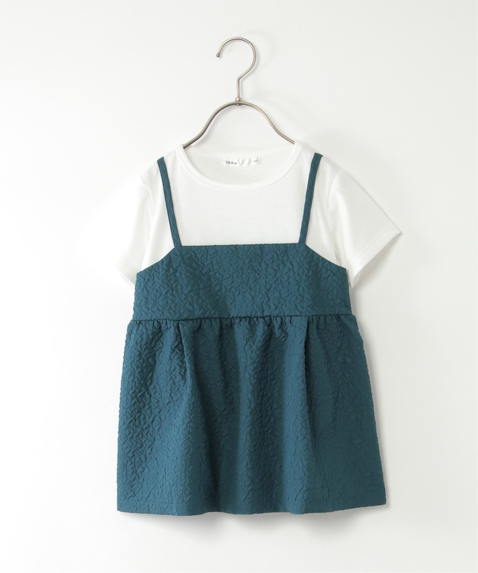 【イッカ/ikka / KIDS】の【WEB限定カラーあり】フクレジャガードキャミドッキングプルオーバー(120~160cm) インテリア・キッズ・メンズ・レディースファッション・服の通販 founy(ファニー) 　ファッション　Fashion　キッズファッション　KIDS　トップス・カットソー　Tops/Tees/Kids　カットソー　Cut And Sew　キャミソール　Camisole　コンビ　Combination　トレンド　Trend　ドッキング　Docking　人気　Popularity　半袖　Short Sleeve　無地　Plain Color　長袖　Long Sleeve　ネイビー|ID: prp329100004533591 ipo3291000000032123345