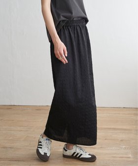 【エルビーシー/LBC】のジャカードIラインスカート 人気、トレンドファッション・服の通販 founy(ファニー) ファッション Fashion レディースファッション WOMEN スカート Skirt カットソー Cut And Sew シンプル Simple ジャカード Jacquard ジャケット Jacket ロング Long 無地 Plain Color |ID:prp329100004533593