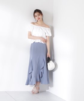 【プロポーション ボディドレッシング/PROPORTION BODY DRESSING】のラッフルマーメイドスカート 人気、トレンドファッション・服の通販 founy(ファニー) ファッション Fashion レディースファッション WOMEN スカート Skirt ジョーゼット Georgette フェミニン Feminine マーメイド Mermaid ラッフル Raffle |ID:prp329100004533613