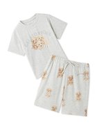 【ジェラート ピケ/gelato pique / KIDS】の【JUNIOR】トイプードルワンポイントTシャツ 総柄ショートパンツセット 人気、トレンドファッション・服の通販 founy(ファニー) ファッション Fashion キッズファッション KIDS ボトムス Bottoms/Kids カットソー Cut And Sew ショーツ Shorts ショート Short セットアップ Set Up プリント Print ボーダー Border モチーフ Motif ワンポイント One Point 夏 Summer thumbnail GRY[006]|ID: prp329100004533618 ipo3291000000032043048