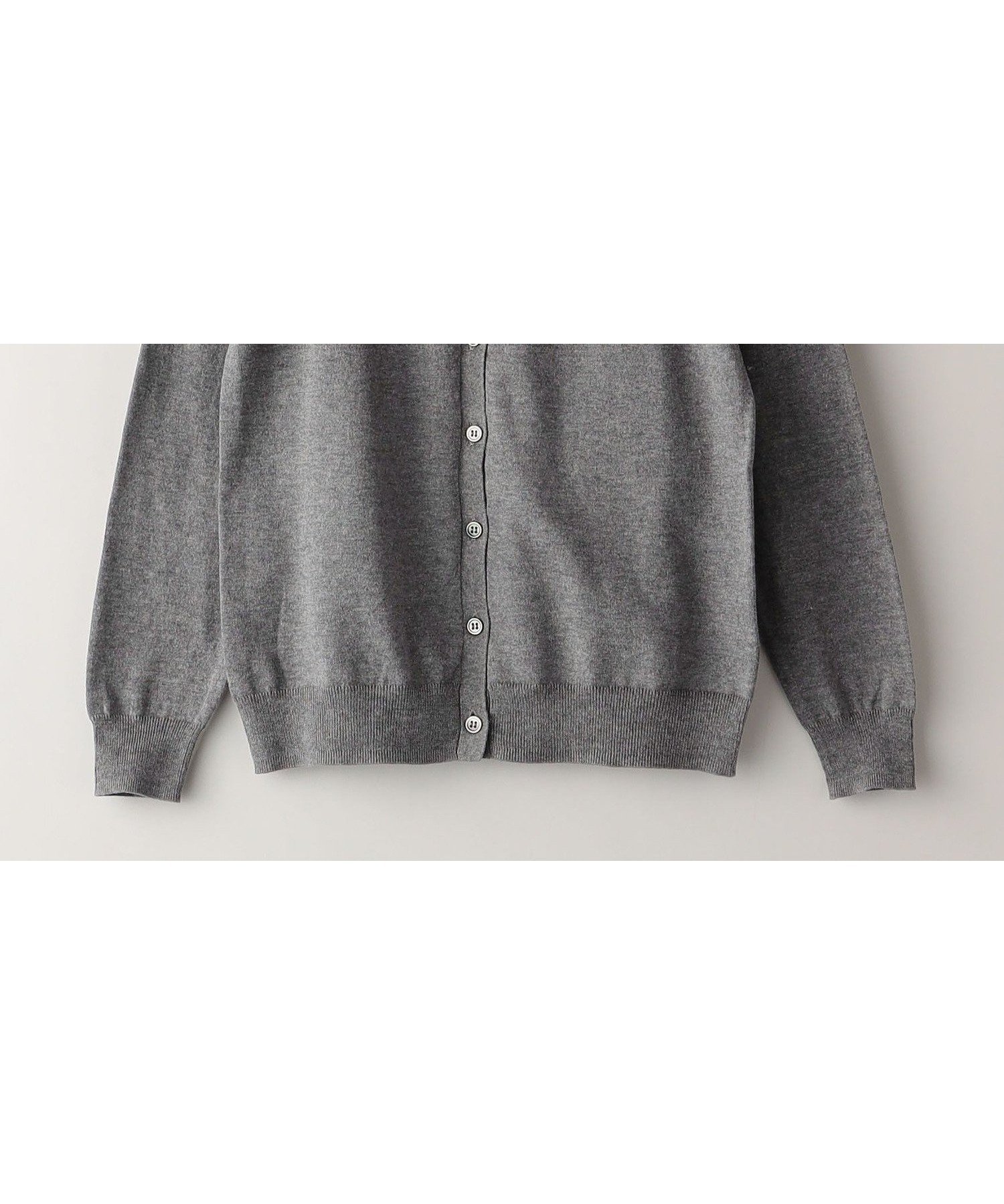 【シップス/SHIPS / KIDS】のSHIPS KIDS 140~150cm / 14GG クルーネック カーディガン インテリア・キッズ・メンズ・レディースファッション・服の通販 founy(ファニー) 　ファッション　Fashion　キッズファッション　KIDS　カーディガン　Cardigan　フォーマル　Formal　ベスト　Vest　ベーシック　Basic　無地　Plain Color　グレー|ID: prp329100004533620 ipo3291000000032043056