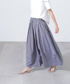【エヌ ナチュラルビューティーベーシック/N.Natural Beauty basic】のストライプ切替フレアスカート チャコールストライプ2|ID: prp329100004533626 ipo3291000000032653698