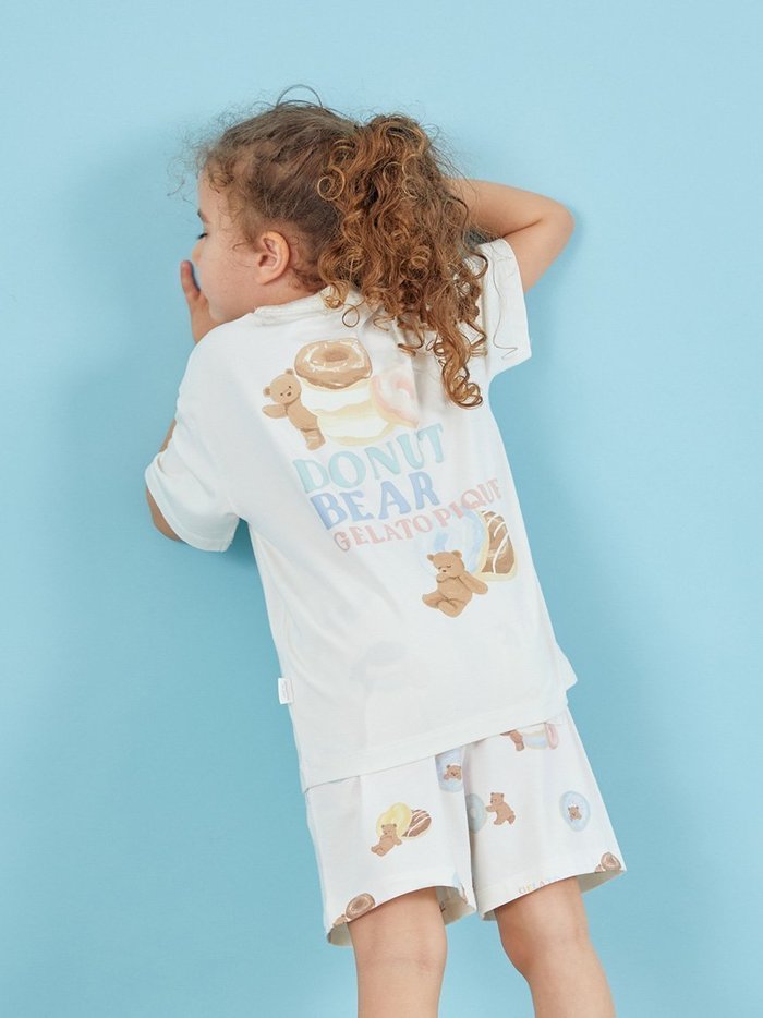 【ジェラート ピケ/gelato pique / KIDS】の【KIDS】ドーナツベア柄ショートパンツ インテリア・キッズ・メンズ・レディースファッション・服の通販 founy(ファニー) https://founy.com/ ファッション Fashion キッズファッション Fashion for Kids ボトムス Bottoms カットソー Cut and Sewn Top カラフル Colorful Design ショート Short, Short Length プリント Print, Printed Pattern ポケット Pocket, Pocket Detail |ID: prp329100004533627 ipo3291000000032690825