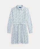 【ラルフローレン/RALPH LAUREN / KIDS】の(ガールズ 7才~16才)フローラル コットン オックスフォード シャツドレス 400ブルー|ID: prp329100004533628 ipo3291000000032043082