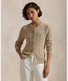 【ラルフローレン/RALPH LAUREN】のケーブルニット コットン クルーネック カーディガン 999マルチカラー|ID: prp329100004533633 ipo3291000000032043095
