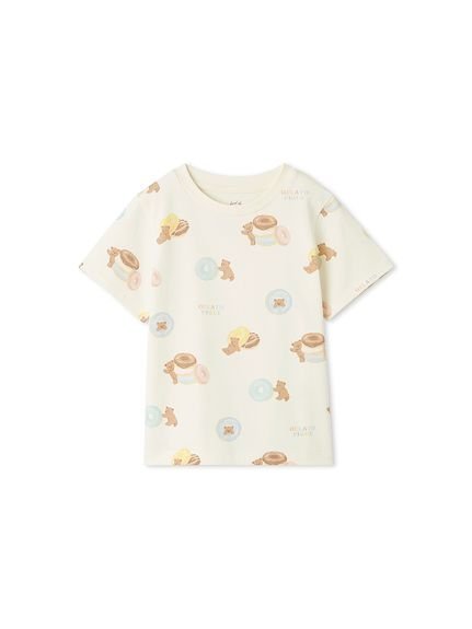 【ジェラート ピケ/gelato pique / KIDS】の【KIDS】ドーナツベア柄Tシャツ インテリア・キッズ・メンズ・レディースファッション・服の通販 founy(ファニー) 　ファッション　Fashion　キッズファッション　KIDS　カットソー　Cut And Sew　カラフル　Colorful　プリント　Print　ボトム　Bottom　CRM[004]|ID: prp329100004533639 ipo3291000000032043110