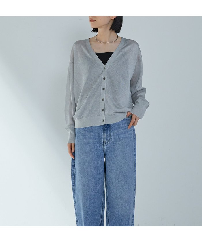 【その他のブランド/Other】のメタルライクカーディガン インテリア・キッズ・メンズ・レディースファッション・服の通販 founy(ファニー) https://founy.com/ ファッション Fashion メンズファッション Fashion for Men カーディガン Cardigan, Knitwear タンク Tank Top, Sleeveless Top ベーシック Basic, Essential ボトム Bottoms, Lower Wear メタル Metal, Metal Parts |ID: prp329100004533675 ipo3291000000032724449