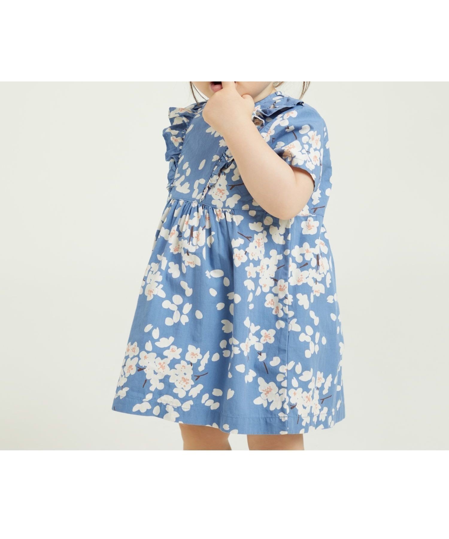 【プチバトー/PETIT BATEAU / KIDS】のワンピース ブルマセット インテリア・キッズ・メンズ・レディースファッション・服の通販 founy(ファニー) 　ファッション　Fashion　キッズファッション　KIDS　ワンピース　Dress/Kids　フリル　Frills　プリント　Print　春　Spring　ブルー/マルチカラー|ID: prp329100004533685 ipo3291000000032043291