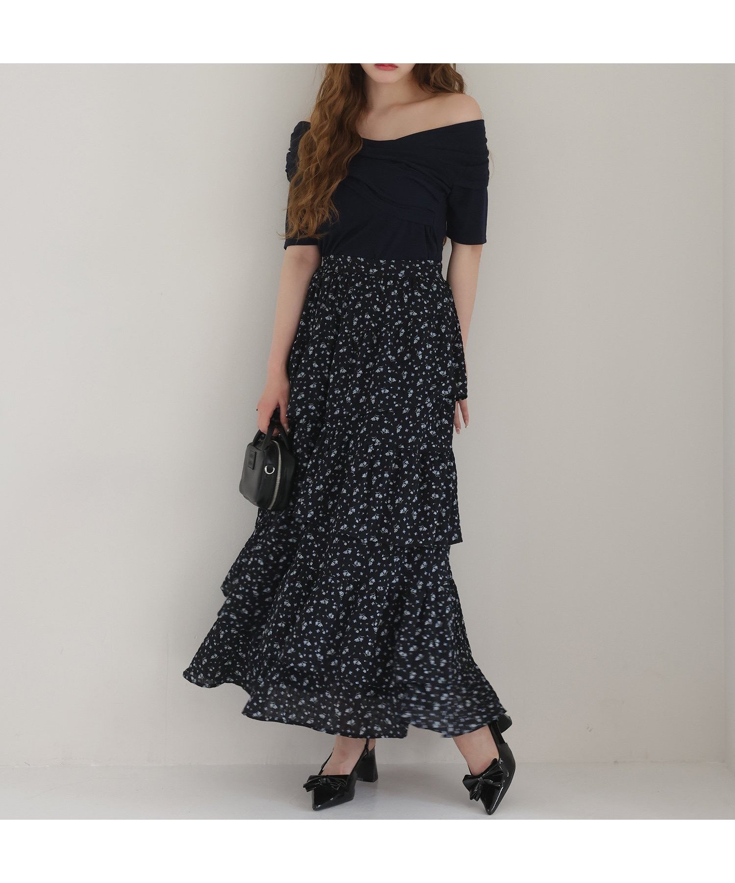 【ナイスクラップ/NICE CLAUP】のフリルティアードスカート インテリア・キッズ・メンズ・レディースファッション・服の通販 founy(ファニー) 　ファッション　Fashion　レディースファッション　WOMEN　スカート　Skirt　ティアードスカート　Tiered Skirts　おすすめ　Recommend　シンプル　Simple　スウェット　Sweat　ティアード　Tiered　ティアードスカート　Tiered Skirt　フリル　Frills　夏　Summer　ブラック系その他|ID: prp329100004533686 ipo3291000000032043297