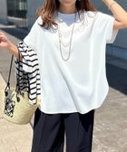 【スタイルドア/STYLEDOOR】のバックジップジョーゼットTブラウス ホワイト|ID: prp329100004533689 ipo3291000000033058377