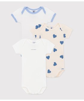 【プチバトー/PETIT BATEAU / KIDS】の半袖ボディ3枚組 人気、トレンドファッション・服の通販 founy(ファニー) ファッション Fashion キッズファッション KIDS ギフト プレゼント Gift Present 人気 Popularity 半袖 Short Sleeve |ID:prp329100004533695