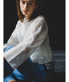 【ロートレ アモン/LAUTRE AMONT】のレースクロップドブラウス≪洗濯機で洗える≫ 人気、トレンドファッション・服の通販 founy(ファニー) ファッション Fashion レディースファッション WOMEN トップス・カットソー Tops/Tshirt シャツ/ブラウス Shirts/Blouses おすすめ Recommend コンパクト Compact デニム Denim バランス Balance ワイド Wide 洗える Washable |ID:prp329100004533701