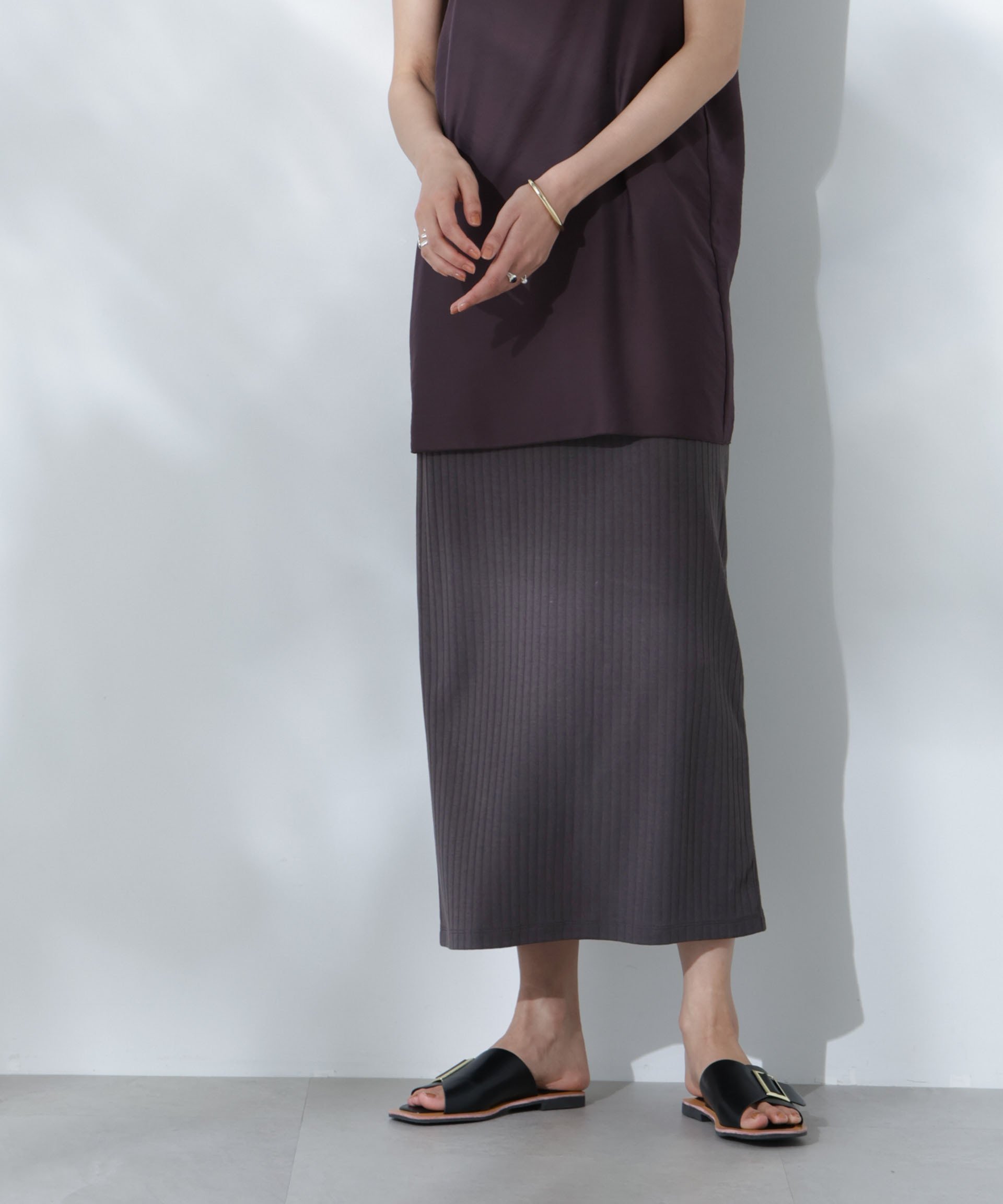 【ナノ ユニバース/nano universe】のAnti Soaked 汗染み防止リブタイトスカート(セットアップ可) 人気、トレンドファッション・服の通販 founy(ファニー) 　ファッション　Fashion　レディースファッション　WOMEN　セットアップ　Setup　スカート　Skirt　吸水　Water Absorption　シンプル　Simple　セットアップ　Set Up　タイトスカート　Tight Skirt　おすすめ　Recommend　2025年　2025　2025春夏・S/S　Ss,Spring/Summer,2025　 other-1|ID: prp329100004533706 ipo3291000000032106875