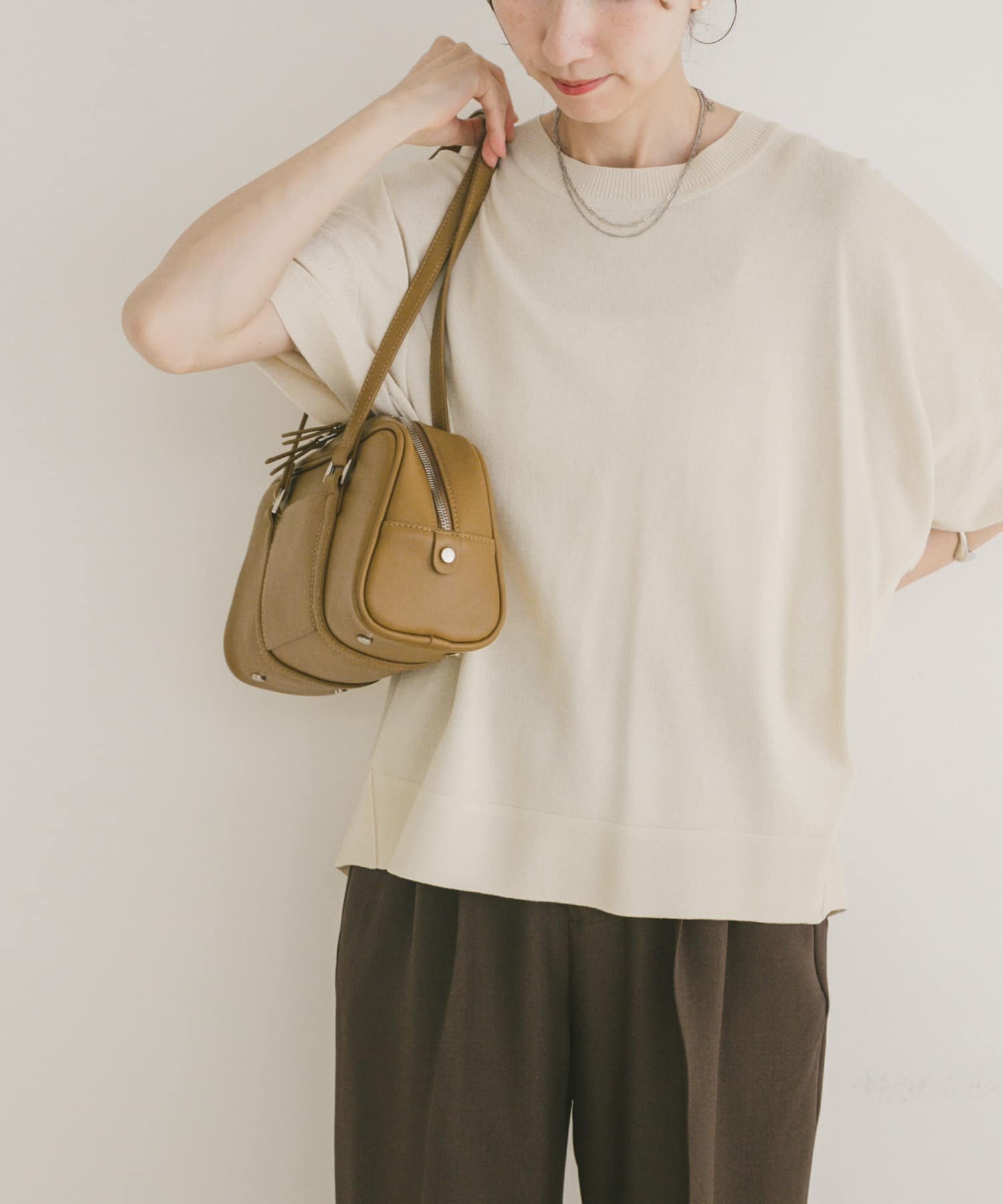 【アイテムズアーバンリサーチ/ITEMS URBAN RESEARCH】のニットTシャツ インテリア・キッズ・メンズ・レディースファッション・服の通販 founy(ファニー) 　ファッション　Fashion　レディースファッション　Fashion for Women　トップス・カットソー　Cut & Sew Tops　ニット　Knit Tops & Sweaters　シャツ・ブラウス・オフィスカジュアル　Elegant Blouses & Button-Ups　ロングTシャツ・Tシャツ　Longline T-Shirts & Tees　2025年　2025　2025春夏・S/S　Spring/Summer 2025 SS25　なめらか　Smooth, Silky Texture　オレンジ　Orange　シンプル　Simple, Minimal　バランス　Balance, Style Balance　ベーシック　Basic, Essential　夏　Summer　S/S・春夏　SS, Spring/Summer, Warm Season　楽ちん　Easy Fit, Comfortable　OFF|ID: prp329100004533708 ipo3291000000033447956